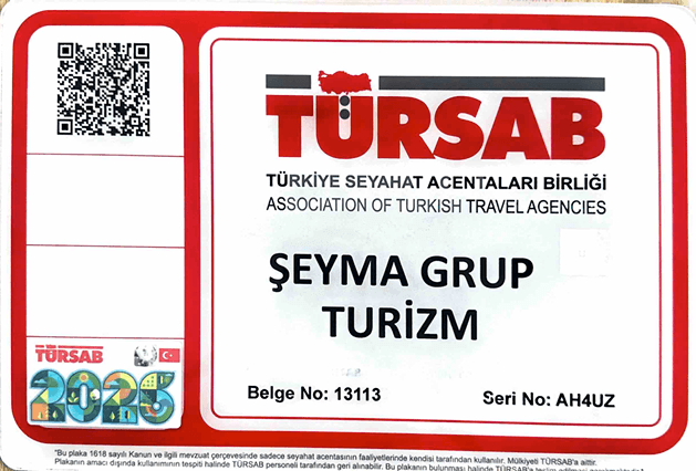 TURSAB-Mitgliedschaft — belge 3