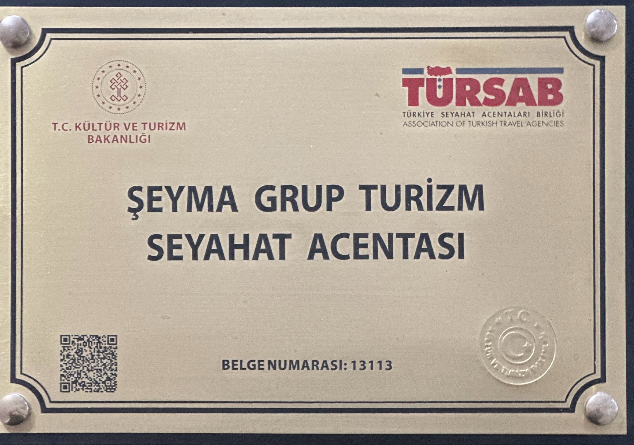 TURSAB-Mitgliedschaft — belge 4
